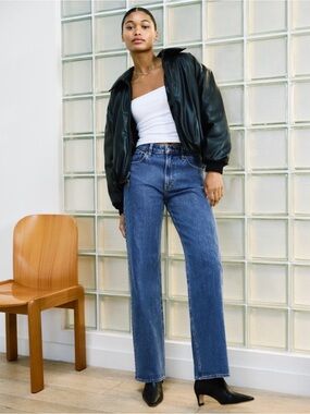 Abercrombie & Fitch 90s Relaxed High Rise Blue Jeans